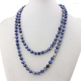 Chains ZWPON 2023 Fashion Bohemia Faceted Glass Stone Beads Necklace Natural Long For Woman Jewellery Wholesale