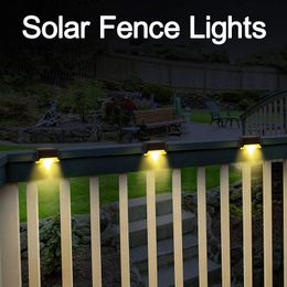 Solar Wall Lights Led Fence Lamp Waterproof Outdoor Security Lamps for Patio Stairs Garden Pathway and Yard Usalight