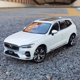 Diecast Model 1 32 VOLVOs XC60 Alloy Car Model Diecast Toy Vehicles Metal Car Model Sound and Light Simulation Collection Childrens Toy Gift 230308
