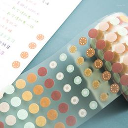 Gift Wrap 60mm 3m Washi Paper Dots Tape Labels DIY Scrapbooking Diary Decor Adhesive Colorful Mark Dot Stickers Stationery Supplies