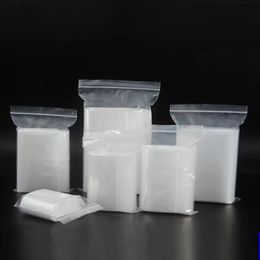 High-end Plastic Zip Poly Bags Clear 10C Mil Clear Zipper Bag Resealable Storage Baggies Suitable for Jewellery Candy Coin 100pcs/lot