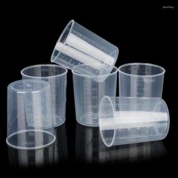 10pieces 100ml Plastic Transparent Measuring Cup With Scales For Resin Silicone Mold Tools Jewelry