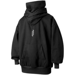 Men's Hoodies & Sweatshirts And Women's Autumn Winter High Collar Hoodie Original Brand Super Fire Loose Solid Colour Long Slee