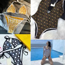 2023 Summer beach designer women's Swimwear swimsuit high-end luxury FF letter design sexy women's one-piece swimsuit separate bikini water clothing multiple Colours