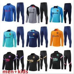 Ansu fati camisetas de fútbol kit de chándal 2022/23 Barcelonas hombres y niños Barca Adultos Adultos LEWANDOWSKI Traje de entrenamiento Chandal Futbol Survetement