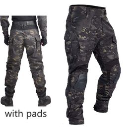Men's Pants Men Military Tactical Airsoft Army Camo Combat Militari Pant Multi Pockets Paintball Work Hunting Clothes 230307