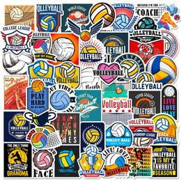 Pack of 50Pcs Wholesale Volleyball Stickers Waterproof Sticker For Luggage Laptop Skateboard Notebook Water Bottle Car Decals