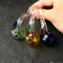 Rauchpfeifen Farbe Apfelkocher Glasbongs Zubehör, Glaspfeifen bunt Mini Multi-