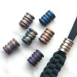 Outdoor Gadgets S/L Titanium Alloy Knife Beads Rope Cord Paracord Bead Pendant