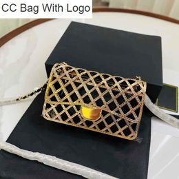 CC Bag Other Bags Mini Flap Glitter Designer Bag Golden Metal Diamond Quilting Composite Bag Handbags Gold-Tone Chain Hardware Lambskin Liner Zip French Handbag