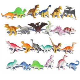 Science Discovery 10pcs/lot Batch Mini Dinosaur Model Children's Educational Toys Cute Simulation Animal Small Figures For Boy Gift For Kids Toys Y2303