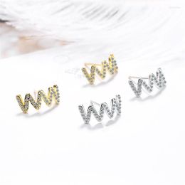 Stud Earrings Sole Memory Summer Cool Cute Wave Art Creative Silver Color Fashion Female SEA589