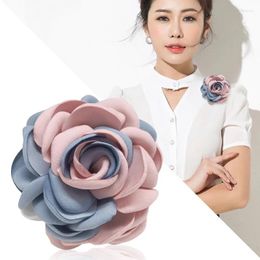 Brooches Luxury Big For Woman Scarves Buckle Pin Cloth Art Fabric Flower Brooch Fashion Clothing Jewelry Accessories Girls Gifts