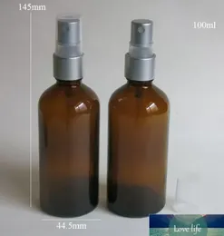 100pcs Wholesale amber glass bottle with Aluminium spray amber glass perfume bottle amber glass container 100ml