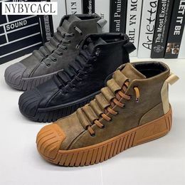 Boots Autumn and winter Men Boots Increased Boots Lace Up Casual Shoes Board Shoes High Quality Outdoor Boot British Style 230309