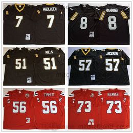 1990 College Football 3 Bobby Hebert Jersey Vintage 7 Morten Andersen 8 Archie Manning 51 Sam Mills 57 Rickey Jackson 56 Andre Tippett 73 John Hannah