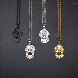 Pendant Necklaces Elfin Trendy Lagotto Romagnolo Gold Colour Silver Dog Jewellery Women Men