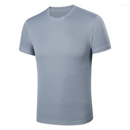 Men's T Shirts Quick Dry Fitness Shirt High Quality Polyester Men Women Solid Running T-Shirt Sports Tops Training Exercise Clothes