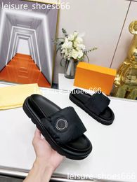 Designers Pool Pillow Mules Women Sandals Sunset Flat Comfort Mules Padded Front Strap Slippers Fashionable Easy-to-wear Style Slides 666