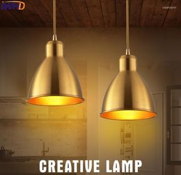 Pendant Lamps American Style Loft Industrial Lamp Vintage Light Copper Retro Lights Simple Antique Bedroom Bar HangLamp