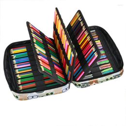 Creative Large Capacity Pencil Bag Case 216 Slots Organizer Cosmetic For Colored Watercolor Pen Markers Gel Pens