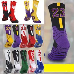 2023 Men Towel Bottom Basketball Training Socks Breathable Anti-slip Riding Fitness Male Socks Thicker Mens Long Sports Outdoor soccer sock N1