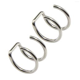 Backs Earrings 2pcs Men Women Elegant Jewerly Gift Ear Cuff Fashion Stainless Steel Party Simple Cartilage Earring Wrap Clip No Piercing