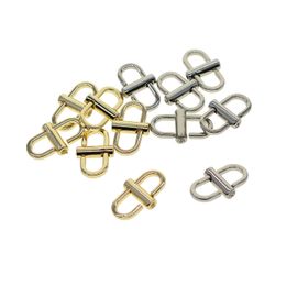 Key Rings one pair Adjustable Metal spring Oval Buckle Clip Handbag Chain Strap Length Shorten Bag Accessories