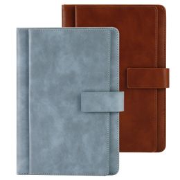 Notepads A5 Retro Notebook Business Imitation Leather Double Cover Notepad Agenda Journal Planner Office Supply Student Supply 230309