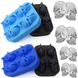 Ice Cream Tools Skull Ice Cube Mould Silicone Ice Cube Tray Mould Ice Maker Ice Ball Mould Whiskey Wine Cocktail Ice Cube Mould Ice Ball Mould Z0308