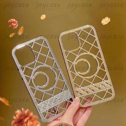 Luxury Gold C Letters Case Designer Phone Cases Fashion Silver Hollow Phonecase For IPhone 14 Plus 13 12 11 Pro Max Shockproof 6 Styles 2023