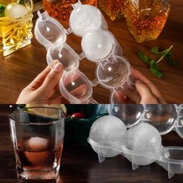 Ice Cream Tools New Ice Ball Mould Ice Ball Maker DIY Ice Cream Moulds Whiskey Cocktail Sphere Round Ice Cube Mould Bar Party Kitchen Accessories Z0308