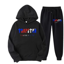 Men's Tracksuits Tracksuit TRAPSTAR Brand Printed Sportswear Men 16 Colours Warm Two Pieces Set Loose Hoodie Sweatshirt Pants Set Hoodie jogging 230309