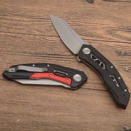 New Arrival G0762 Flipper Folding Knife 9Cr18Mov Satin Blade G10 Handle Ball Bearing EDC Pocket Folder Knives Outdoor Tools