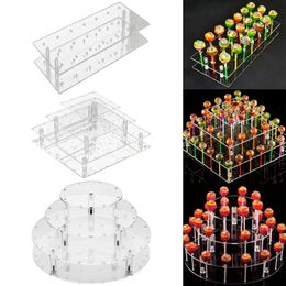 Other Event Party Supplies 213556 Holes Cake Pop Lollipop Stand Display Holder Bases Shelf DIY Baking Tools Cake Kitchen Gadgets Cake Topper 230309