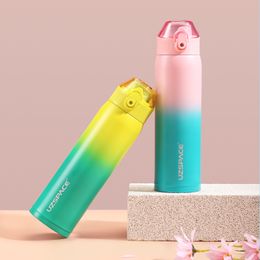 Water Bottles Thermos Flask Double vacuum 316 Stainless Steel Sports Water Bottles For Girls Portable Leakproof keeps cold and heat 230309