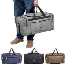 Duffel Bags Oxford Men Travel Waterproof Business Large Capacity Handbag Shoulder Outdoor Tote Weekender Duffle Multifunctional Casual 230309