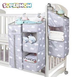 Bedding Sets Baby Crib Organizer Baby Bed Hanging Storage Bag Detachable Kid Diaper Organizer Bedding Set Children Nursery Organization 230309