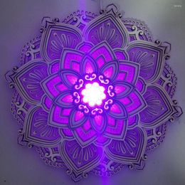 Lampada a muro Mandala Yoga Night Light Ambient Pography Disterra