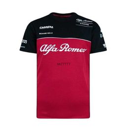 27tn 2023 New Men's and Women's F1 Team T-shirt s Alfa Romeo Racing Suit Summer Formula One Motorcycle Quick-drying Bystander Club 8e7b