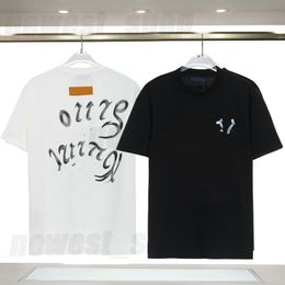 2023 designer Mens t-shirts Tees Polos mens T Shirts summer T shirt luxury black white Colour simple letter print tshirts Casual cotton tee