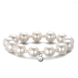 Bangle Natural Freshwater Pearl Bracelets & Bangles For Women Lady Elastic Extend Beaded Statement Jewellery Gifts 2023