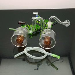 Glass bicycle pot IN STOCK glass pipe bubbler smoking pipe water Glass bong