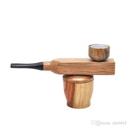 Smoking Pipes New wood pipe, portable cigarette holder, barrel, pipe, log, color pipe, small pipe.