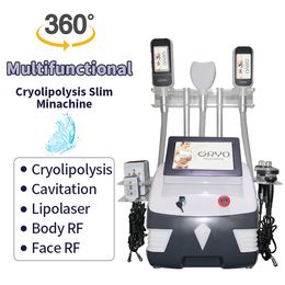 2023 Portable 360 Cryolipolysis Fat Reduction Slimming Machine Double Chin Removal Rf Ultrasound Cavitation Loss Weight Lipolaser Device116