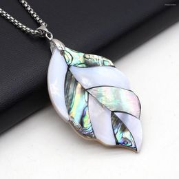 Chains Natural Freshwater Shell Necklace Pendant Leaf-shaped Exquisite Charms For Jewelry Making Diy Bracelet Earrings Gift Accessories