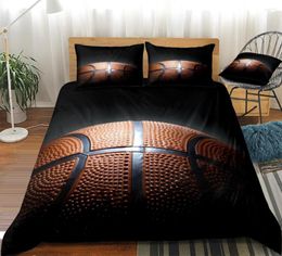 Bedding Sets Basketball Set Sports Bed Linen Court Duvet Cover Boys Teen Home Textile Black