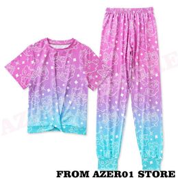 Mens Tracksuits Aphmau Fantasy Loungewear Set Print Suit Tshirt Tee Pant Two Piece Street Pants Sweatshirt Hoodies 230308