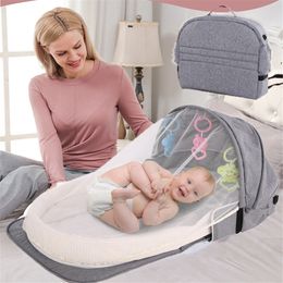 Bedding Sets 012 Months Sleeping Nest Travel Beds MultiFunction Portable Baby Bed Baby Nest For borns Portable Cribs For Baby Cot 230309