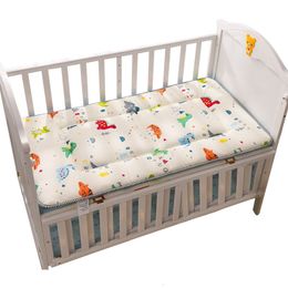 Bedding Sets Crib Mattress Toddler Bed Mattress Pad Double Sides Cotton Mesh Baby Bedding Set Boys Girls Infant Bed Set 120x60cm 230309